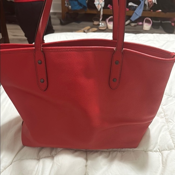 Coach Red Tote Bag - Picture 2 of 7